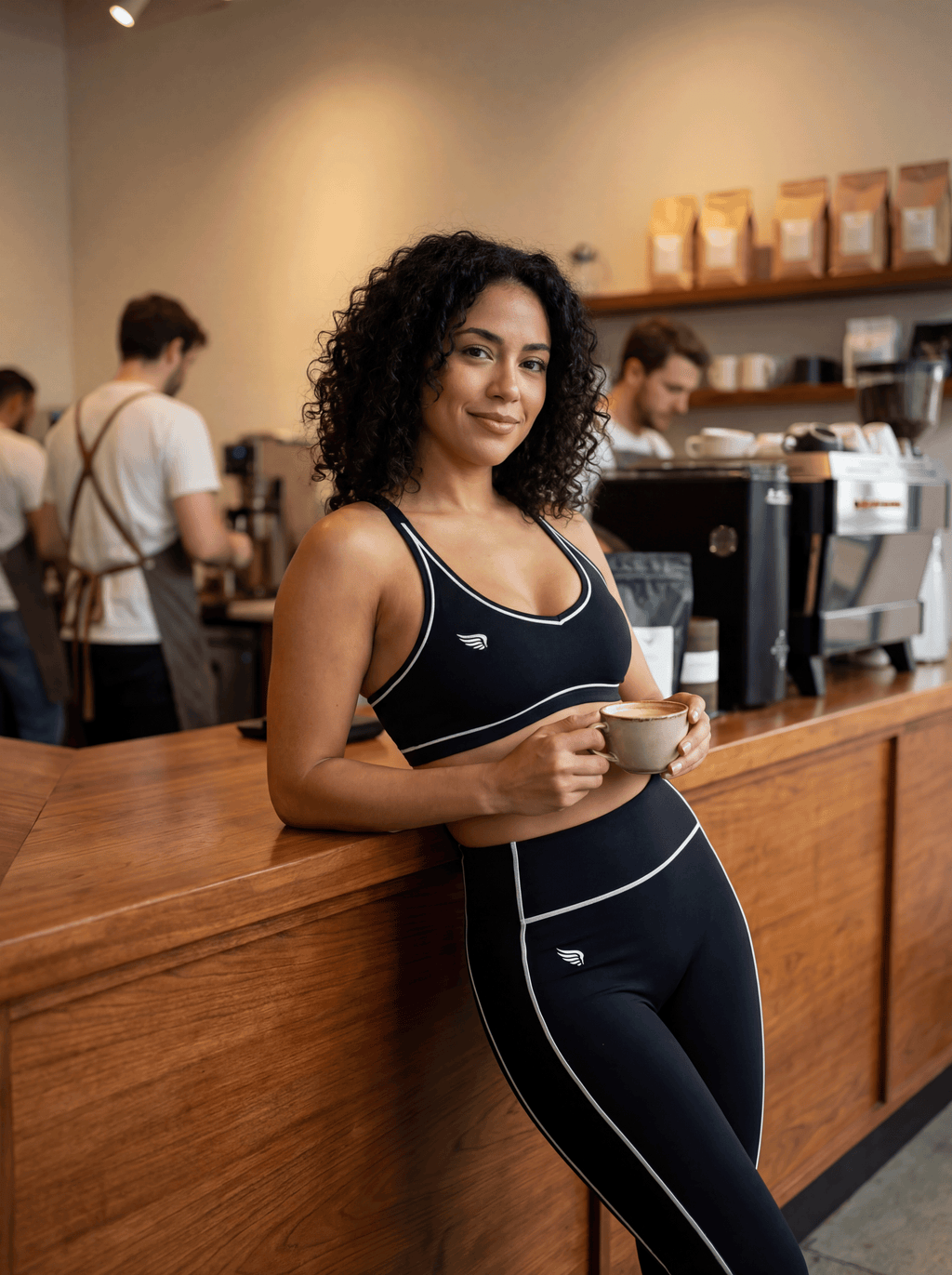 Black & White Onyx Core Luxee Bra Top