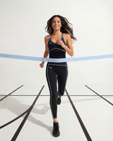 Black And White Onyx Core Luxee Crop