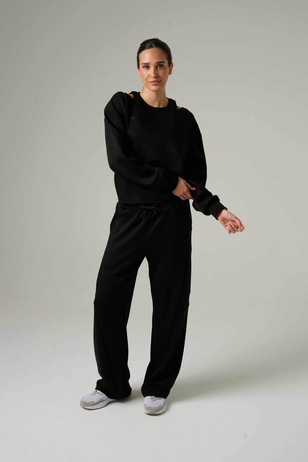 Black Onyx Flared Sweatpants