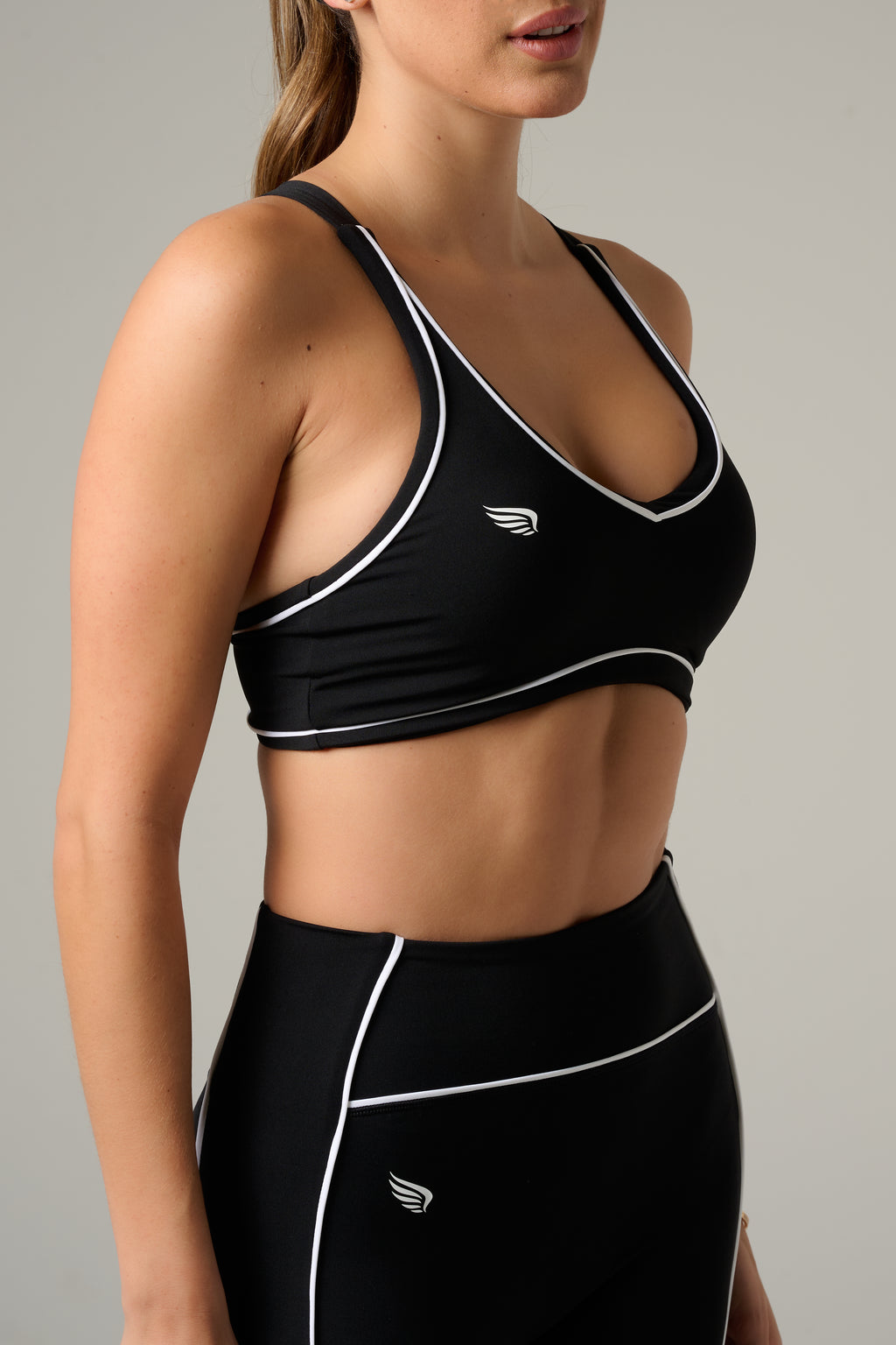 Black & White Onyx Core Luxee Bra Top