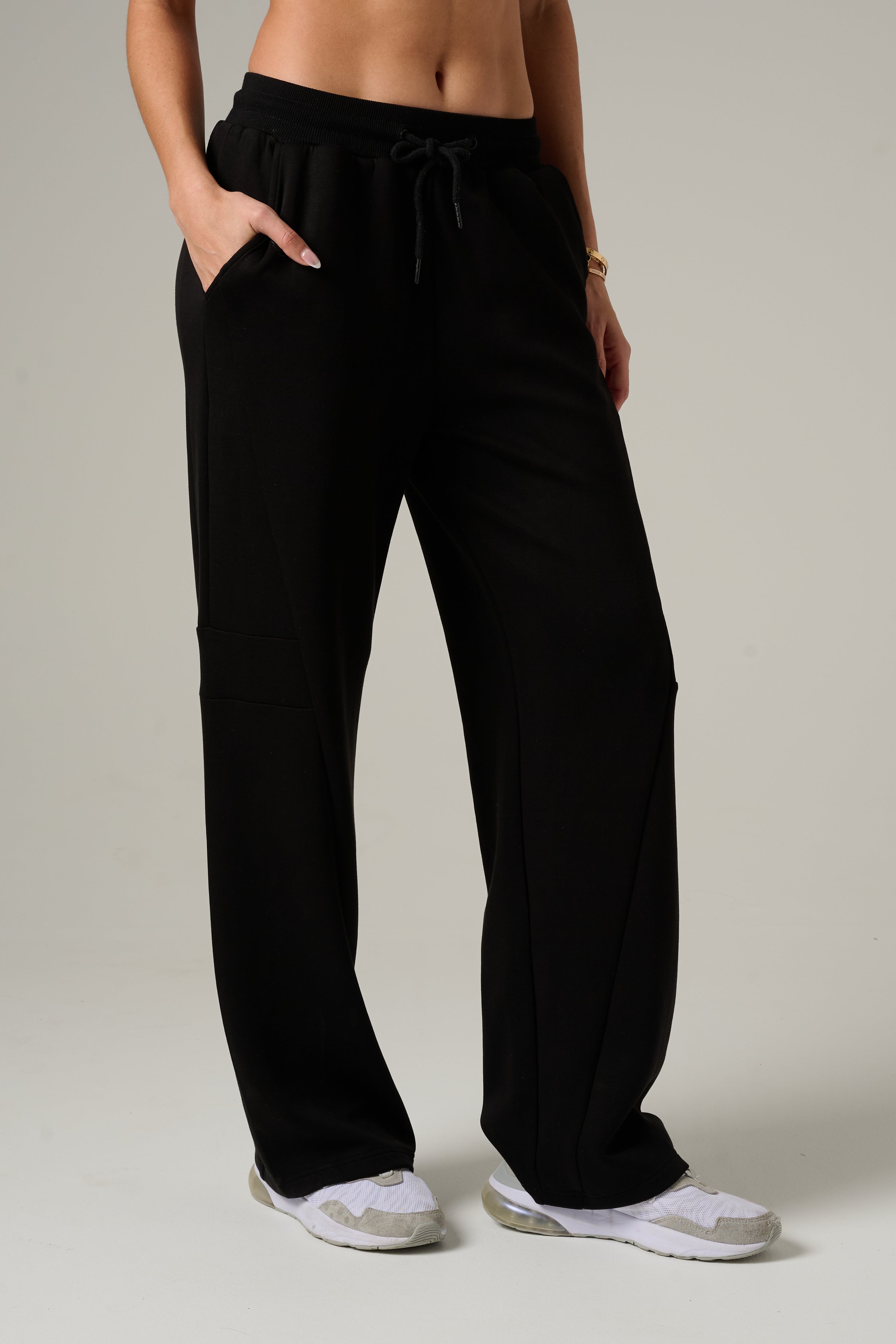 Black Onyx Flared Sweatpants